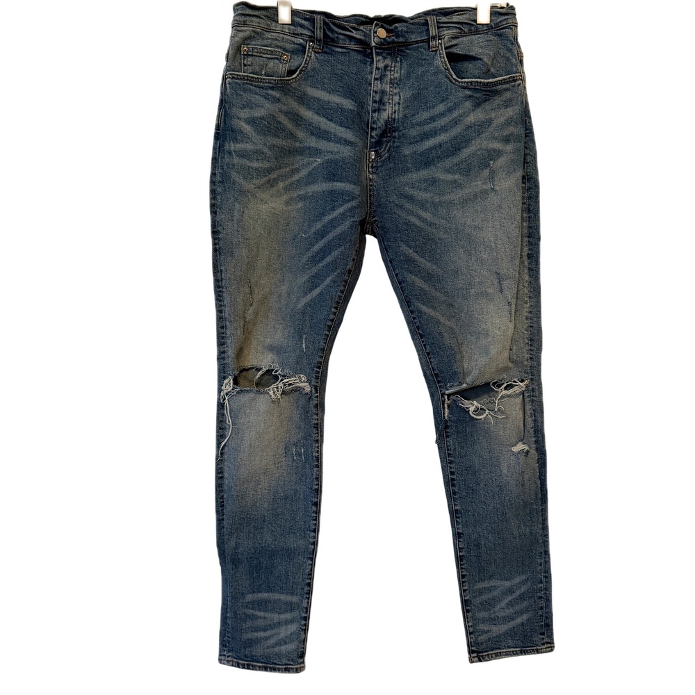 AMIRI Distressed Skinny Destroyed Denim Jeans Size 38